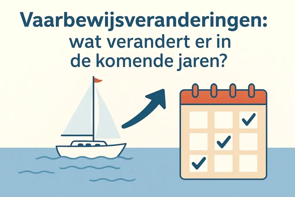 Illustratie over veranderingen rondom het vaarbewijs in de komende jaren.